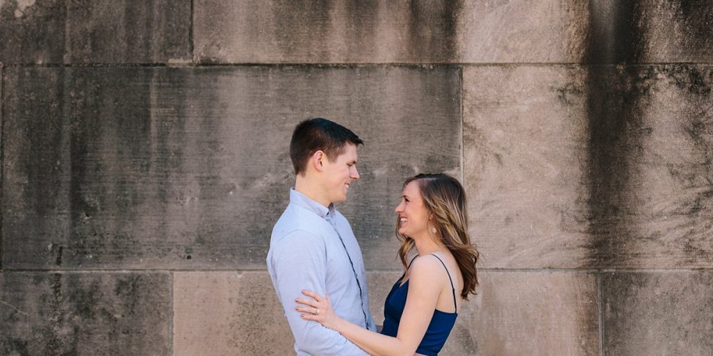 Joyful Kansas City Engagement at Liberty Memorial